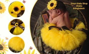 Newborn Baby Sunflower Tutu Skirt Photography Props.