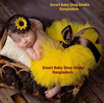 Newborn Baby Sunflower Tutu Skirt Photography Props.