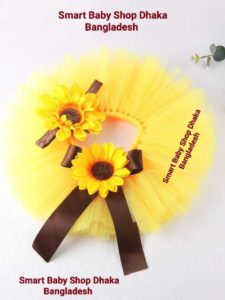 Newborn Baby Sunflower Tutu Skirt Photography Props.