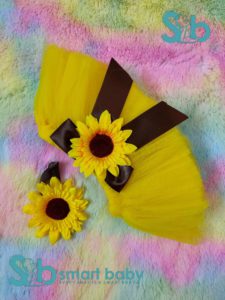 Newborn Baby Sunflower Tutu Skirt Photography Props.