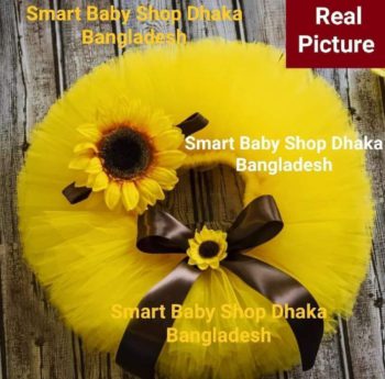 Newborn Baby Sunflower Tutu Skirt Photography Props.
