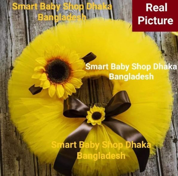 Newborn Baby Sunflower Tutu Skirt Photography Props.