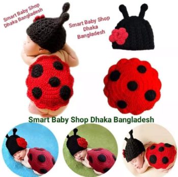 Newborn Baby Crochet Animal Ladybug Photography Props.