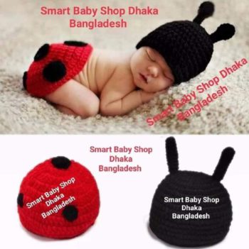 Newborn Baby Crochet Animal Ladybug Photography Props.