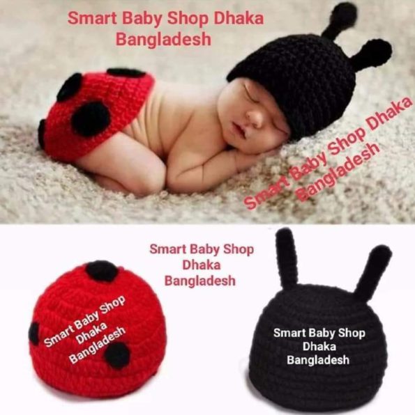 Newborn Baby Crochet Animal Ladybug Photography Props.