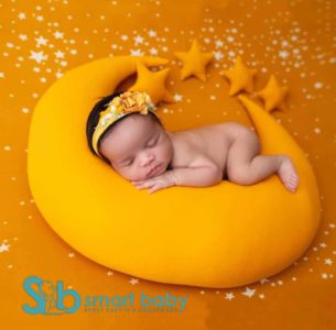 Baby Photography Moon Pillow, Stars And Hat Set.
