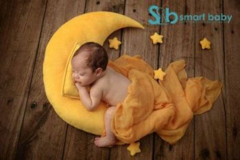 Baby Photography Moon Pillow, Stars And Hat Set.