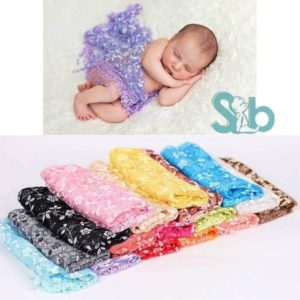 Newborn Baby Lace Maternity Warp Photography Props 2PCS.