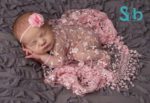 Newborn Baby Lace Maternity Warp Photography Props 2PCS.