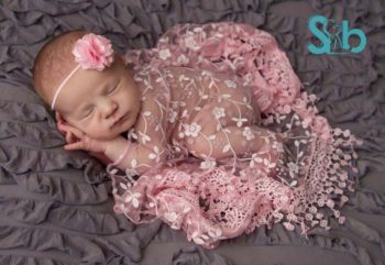 Newborn Baby Lace Maternity Warp Photography Props 2PCS.
