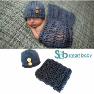 Baby Suit Newborn Blue Warp Photography Props.