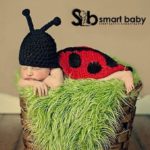 Newborn Baby Crochet Animal Full Coverage Ladybug Photography Props.