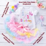 Baby Girls 1/2 Cake mash & Birthday Princess Skirts Set.