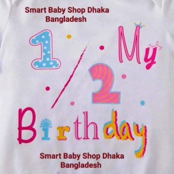 Baby Girls 1/2 Cake mash & Birthday Princess Skirts Set.