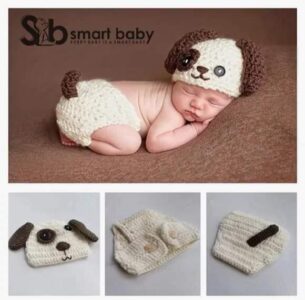 Newborn Baby Unisex Cute Pet Dog Outfit Photography Props.