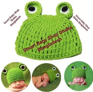 Newborn Girls Boys Baby Cute Green Frog Photography Props.