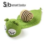 Newborn Girls Boys Baby Green Snail Photography Prop Costume.