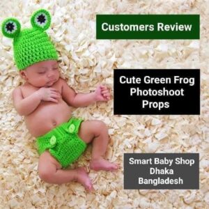 Newborn Girls Boys Baby Cute Green Frog Photography Props.