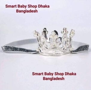 1PCS Pearl Crystal Crown Newborn Infant Headband Crown Hair Dress.