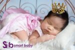 1PCS Pearl Crystal Crown Newborn Infant Headband Crown Hair Dress.