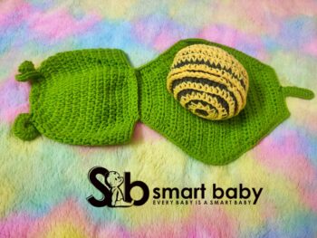 Newborn Girls Boys Baby Green Snail Photography Prop Costume.