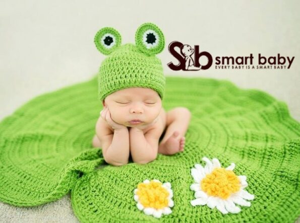 Newborn Girls Boys Baby Cute Green Frog Photography Props.