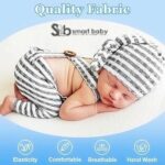 Newborn Striped Suspenders Long Tail Knitted Hat Photography Props.