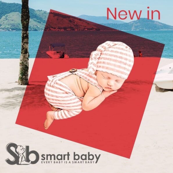 Newborn Striped Suspenders Long Tail Knitted Hat Photography Props.