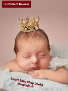 1PCS Pearl Crystal Crown Newborn Infant Headband Crown Hair Dress.