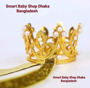 1PCS Pearl Crystal Crown Newborn Infant Headband Crown Hair Dress.