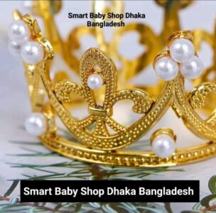 1PCS Pearl Crystal Crown Newborn Infant Headband Crown Hair Dress.
