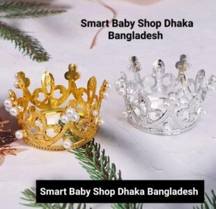 1PCS Pearl Crystal Crown Newborn Infant Headband Crown Hair Dress.