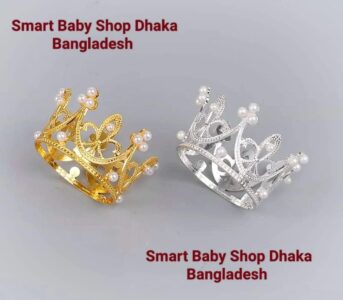1PCS Pearl Crystal Crown Newborn Infant Headband Crown Hair Dress.