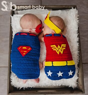 Newborn Baby Superhero Photography Outfit.