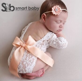 Newborn Baby Romper Peach Color