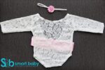 Newborn Baby Cute Lace Romper Photo Props.