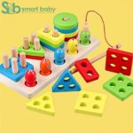 3 in 1 wooden column set.