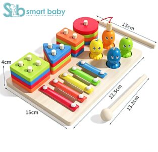 3 in 1 wooden column set.