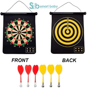 17-Inch Premium Magnetic Dart Board | Durable, Safe & Fun for All Ages.