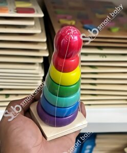 Wooden Rainbow Tower.