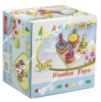 Wooden 5-Column Shape Sorter – Premium Geometric Learning Puzzle