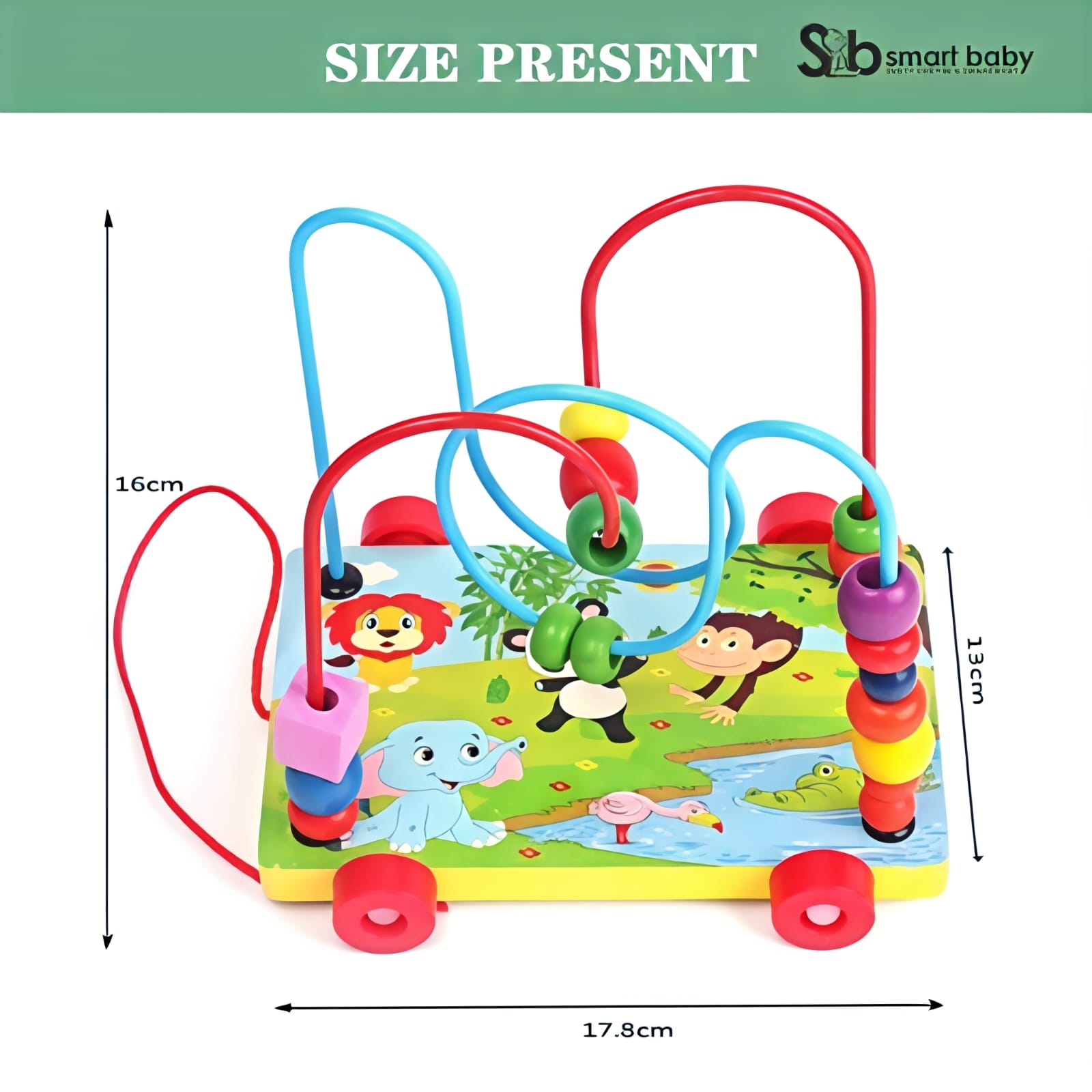 Animal Trailer Circles the Bead – 2-in-1 Wooden Bead Maze Pull Car Animal Trailer Circles the Bead – 2-in-1 Wooden Bead Maze Pull Car