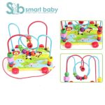 Animal Trailer Circles the Bead – 2-in-1 Wooden Bead Maze Pull Car